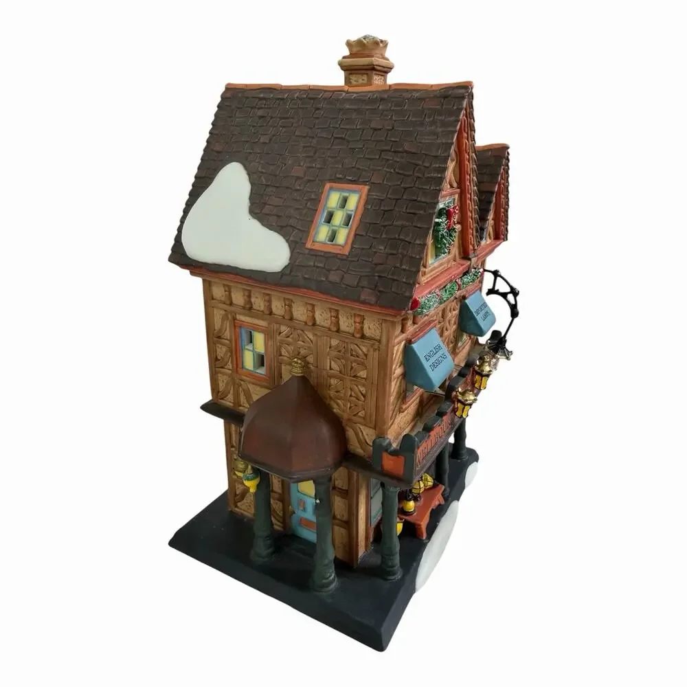 RARE Vintage 2007 Dept 56 Dickens Village Wellbourn Bros Lanterns **READ